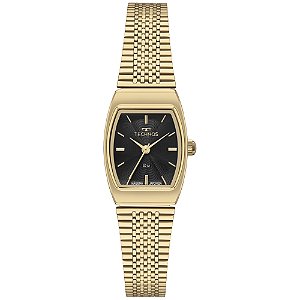 Relógio Technos Feminino Dourado Fundo Preto 2035NDJ1P