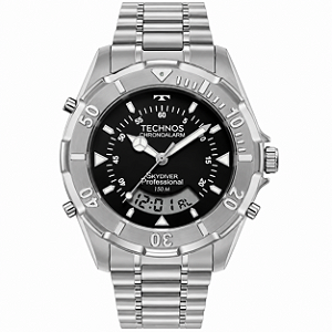 Relógio Technos Skydiver Masculino WT2050AEN/1P Fundo Preto