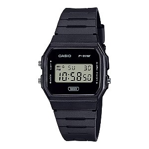 Relógio Casio Digital F91WB1ADFSC Preto Minimalista Original