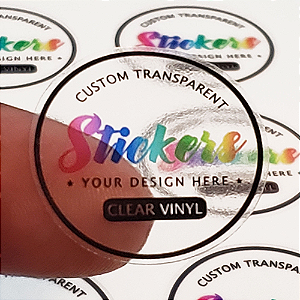 Adesivos Etiquetas Vinil Transparente com Recorte (5xA3) - Cod 7513