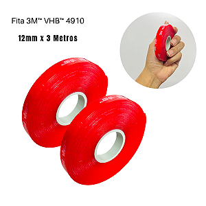 Fita dupla face VHB 3M - 12mm x 3 Metros