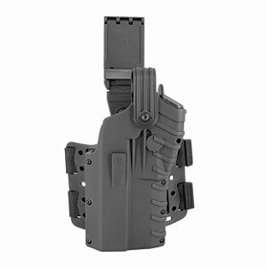 Coldre G5F Bélica - Coxa - COM Protetor de Red Dot - Preto