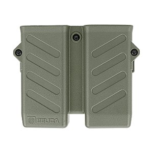 Porta Carregador Duplo VECTOR Bélica - Cintura/Passador Fixo - Verde