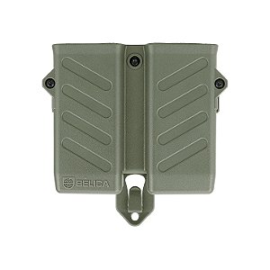Porta Carregador Duplo VECTOR Bélica - MOLLE - 3 Pontas - Verde