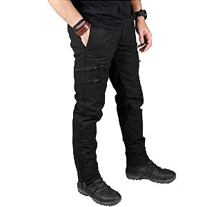 Calça Masculina Multiforce Preta Bélica