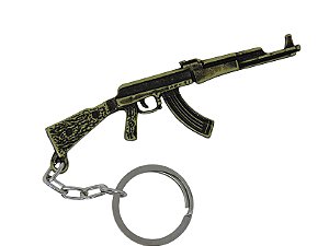 Chaveiro AK 47 - Ouro Velho