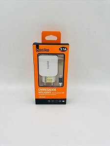 Carregador IPhone Lightning 3.1a c/ 2 Portas USB-Basike