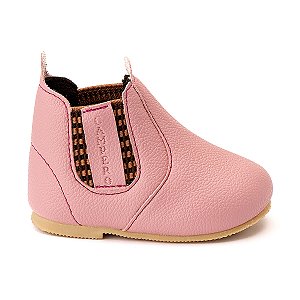 Sapatinho Botinha Texana Rosa Infantil Bebe Country cano baixo Menina