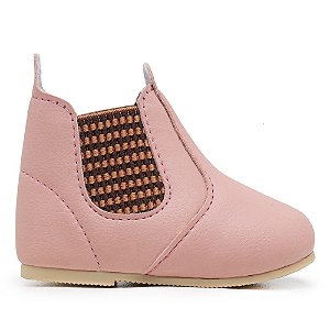 Sapatinho Botinha Texana Rosa Infantil Bebe Country cano baixo Menina