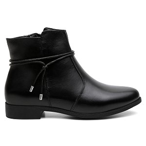 Bota Cano Curto Campero Casual Preta 0795