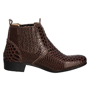 Botina Feminina Anaconda Café REf 1100