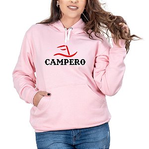 Blusa Moletom Feminino country Rosa Campero