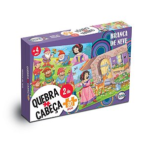 Quebra Cabeça Duplo Branca De Neve E Nemo Divertido Infantil