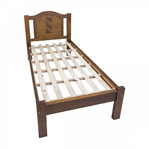 cama solteiro resistente de madeira - Grécia