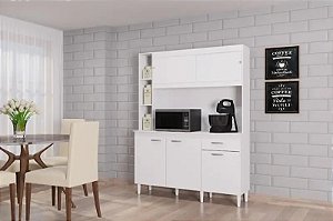 Armário de cozinha branco 140cm - Duda