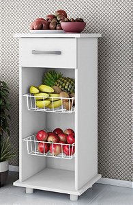 Fruteira 2 Cestos 1 Gaveta Régia - Branco