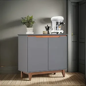BUFFET 2 PORTAS FLOW CINZA
