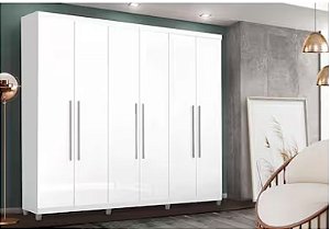 Guarda Roupa 6 portas PORTO BELLO BRANCO