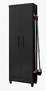 Armário Multiuso 2 portas LAVANDERIA 879 PRETO