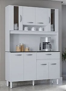 KIT COZINHA CORAL 8 portas BRANCO