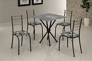Conjunto de mesa RIO/TOPÁZIO 70x70