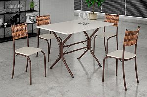 Conjunto de mesa ATLANTA com 04 cadeiras