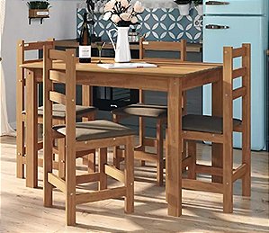 Conjunto de mesa BRASIL com 4 cadeiras
