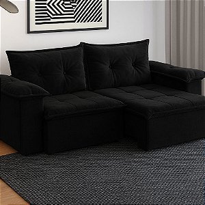 Sofá BARCELONA Luxo PRETO