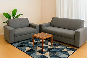 Conjunto sofá POP VENEZA 3 e 2 lugares CINZA