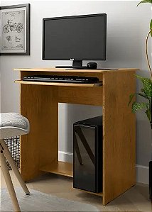 Mesa de computador PRÁTICA sem gaveta FREIJO