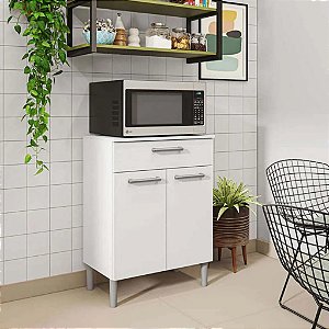 BALCAO DIAMANTE 02 Portas 01 Gaveta BRANCO