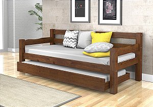Bicama / Sofá cama de madeira maciça - Confort
