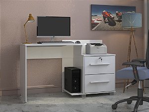 Mesa de computador/Escrivaninha - Branco atlanta