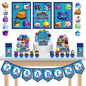 Kit Festa Fácil Kit só um Bolinho Jogo Blox Fruits