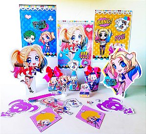 Kit Festa Fácil Kit Só Um Bolinho Arlequina Mêsversario Aniversário