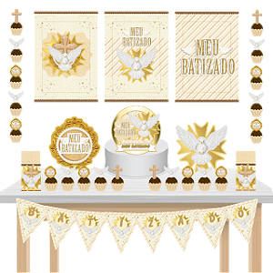 Kit Festa Fácil Kit Só Um Bolinho Batizado