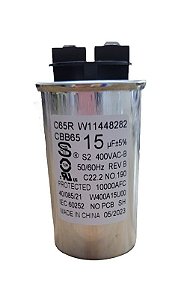 Capacitor Motor Lavadora Brastemp Consul 15Uf Original 220v