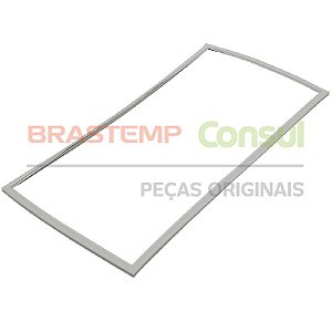 Gaxeta Borracha Vedação Inferior Refrigerador da Geladeira Frost Free Brastemp Consul W10268571 Original