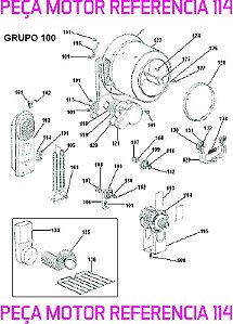 Motor para Secadora de Roupa 220-240 Volts BSI10 BSI24 BSR10 BSR24 BSX10 Brastemp W10529145 Original
