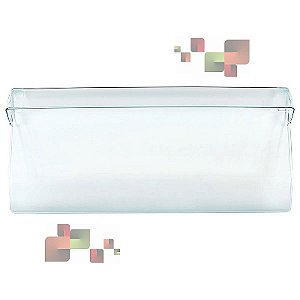 Tampa do Puxador Frontal da Gaveta de Legumes para Geladeira Brastemp Consul W10287547 Original