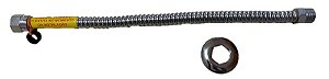 Mangueira Tubo Flexível Para Aquecedor Água 1/2 40 Cm