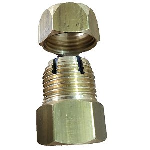 Niple Adaptador 1/2 pol P/ Mangueira Cobre Fogão 326014696P