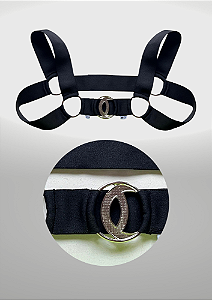 HARNESS ELÁSTICO COM DETALHE EM METAL