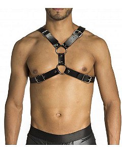Harness Formato X de Couro Sintético