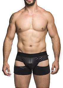 Cueca Boxer Abertura na Coxa Preta