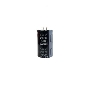 Capacitor eletrolítico 390uF x 400v LT85° - 30mm * 50mm