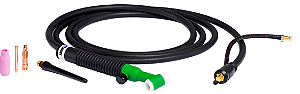 TIG26V Tocha Tig 3,5m engate 9mm com valvula