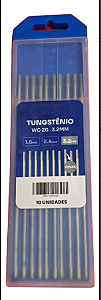 Tungstênio WC20 Cinza 3.2mm 10pçs