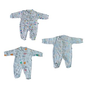 Kit macacão estampado feminino Prematuro