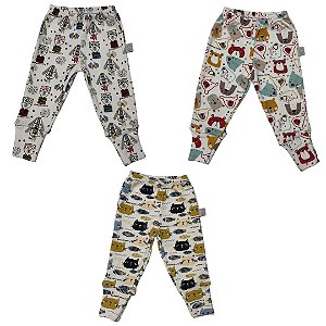 Kit calça estampada masculina Prematuro
